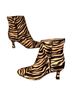 Sam Edelman 100% Calf Hair Animal Print Zebra Print Brown Yellow Boots Size 5 - photo 4