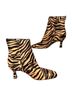Sam Edelman 100% Calf Hair Animal Print Zebra Print Brown Yellow Boots Size 5 - photo 5