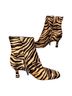 Sam Edelman 100% Calf Hair Animal Print Zebra Print Brown Yellow Boots Size 5 - photo 15