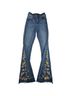 Ashley Mason Floral Blue Jeans Size 24 waist - photo 1