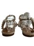 Badgley Mischka Gold White Sandals Size 7 1/2 - photo 2