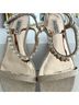Badgley Mischka Gold White Sandals Size 7 1/2 - photo 14
