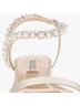 Badgley Mischka Gold White Sandals Size 7 1/2 - photo 8