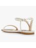 Badgley Mischka Gold White Sandals Size 7 1/2 - photo 9