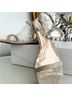 Badgley Mischka Gold White Sandals Size 7 1/2 - photo 11
