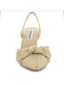 Charles David 100% Raffia Solid Tan Ivory Heels Size 8 1/2 - photo 3