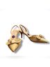 Charles David 100% Raffia Solid Tan Ivory Heels Size 8 1/2 - photo 5