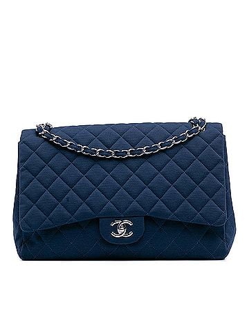 Chanel Maxi Classic Jersey Single Flap (view 1)