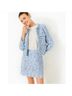 Lilly Pulitzer 100% Polyester Solid Tweed Blue Silver Jacket Size 16 - photo 5