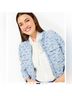 Lilly Pulitzer 100% Polyester Solid Tweed Blue Silver Jacket Size 16 - photo 11