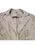 Caribbean Joe 100% Cotton Paisley Tan Blazer Size 4 - photo 5