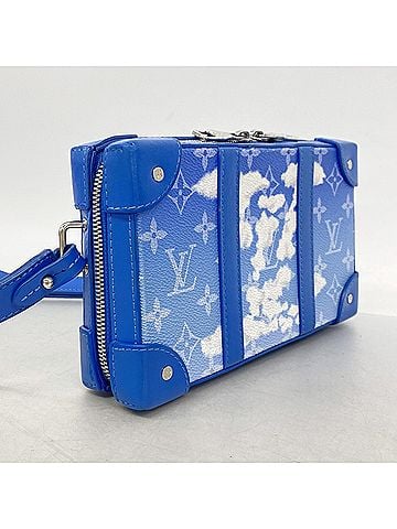 Louis Vuitton Louis Vuitton Monogram Clouds Soft Trunk Wallet Shoulder Bag M45432 Blue White Men's Women's (view 2)
