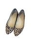 Nine West Leopard Print Brown Black Flats Size 7 - photo 1