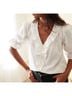Paneros 100% Cotton White Blouse Size XXL - photo 6