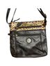Giani Bernini Animal Print Black Brown Leather Crossbody Bag One size - photo 2