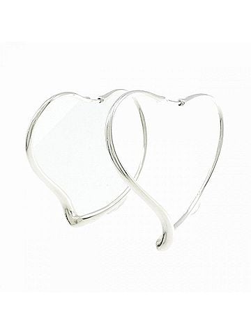 Tiffany & Co. Tiffany Open Heart Hoop Earrings (view 2)