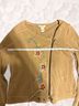 Sundance 100% Cotton 100% Acrylic Tan Jacket Size 8 - photo 3