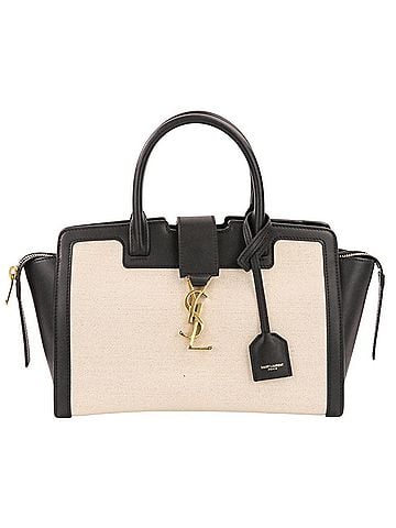 Yves Saint Laurent Yves Saint Laurent SAINT LAURENT PARIS Downtown Baby 2-Way Handbag/Shoulder Bag 635346 Black/Natural White Women's (view 2)