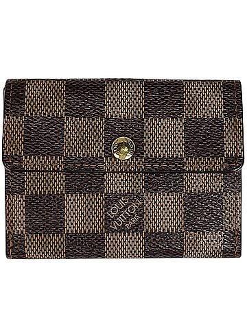 Louis Vuitton Louis Vuitton Ludlow Bi-fold Wallet/Coin Case, Damier Brown, N62925, Women's (view 1)