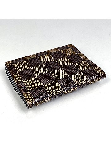 Louis Vuitton Louis Vuitton Ludlow Bi-fold Wallet/Coin Case, Damier Brown, N62925, Women's (view 2)