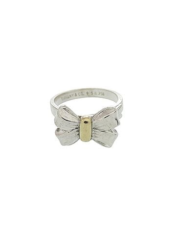 Tiffany & Co. Tiffany &amp; Co. Ribbon Motif Sterling Silver 925/750 Ring (0807TIFFANY&amp;Co.) (view 1)