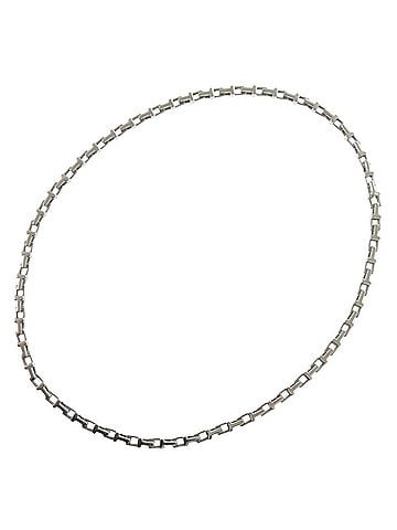 Tiffany & Co. Tiffany &amp; Co. T Narrow Chain Sterling Silver 925 Necklace 1587 (Men's) (view 2)