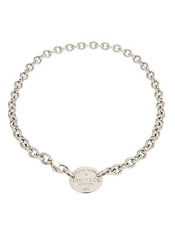 Tiffany & Co. Tiffany &amp; Co. Return to Oval Tag Necklace, Sterling Silver 925, 0805 (Men's) (view 1)