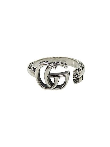 Gucci Gucci Arabesque Double G Key Motif Sterling Silver 925 Ring 0837 GUCCI Men's (view 1)