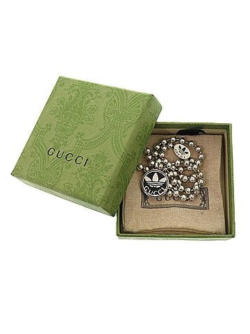 Gucci Gucci x Adidas collaboration G-ball chain interlocking sterling silver 925 necklace pendant 0791 GUCCI men's (view 2)