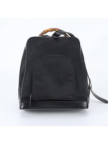 Gucci Gucci Bamboo 003 2058 0059 5 Leather Shoulder Bag Handbag Black Women's (view 1)