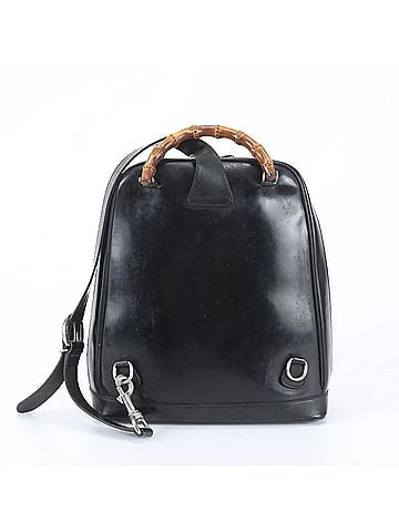 Gucci Gucci Bamboo 003 2058 0059 5 Leather Shoulder Bag Handbag Black Women's (view 2)