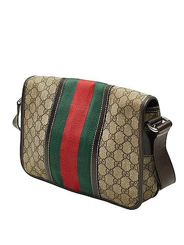 Gucci Gucci GG Supreme Sherry Line Messenger Bag Shoulder 211130 Beige Brown Leather Women's GUCCI (view 2)