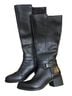 Naturalizer 100% Leather Black Boots Size 7 - photo 1