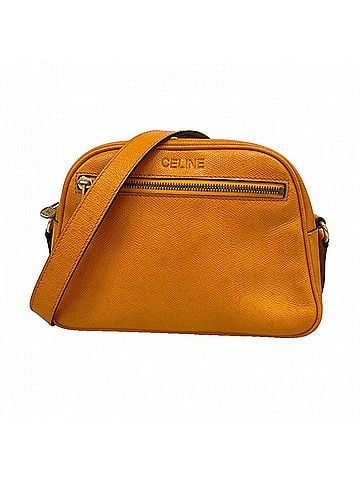Céline Celine shoulder bag, leather, orange (view 1)