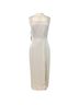 Babaton Solid White Ivory Casual Dress Size 10 - photo 1