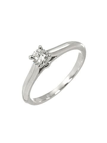 Cartier Cartier 1895 Solitaire Ring, Size #48, 0.19ct Diamond, Platinum. (view 1)