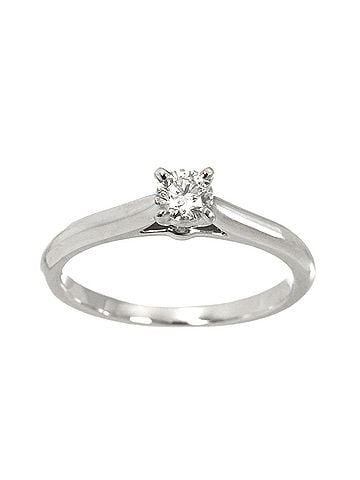 Cartier Cartier 1895 Solitaire Ring, Size #48, 0.19ct Diamond, Platinum. (view 2)