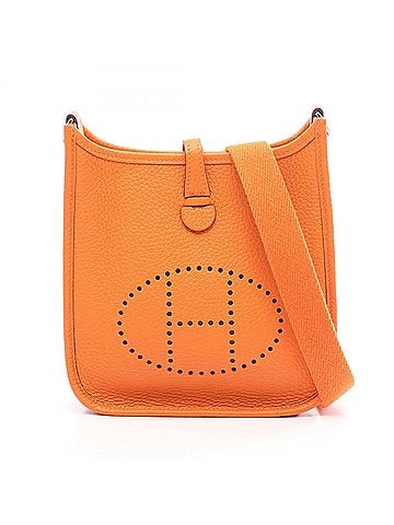 Hermès Hermes Evelyne TPM Amazon Shoulder Bag Handbag Leather Taurillon Clemence Women's Orange (view 1)