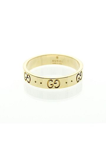 Gucci Gucci Icon Yellow Gold (18K) Fashion No Stone Band Ring Gold (view 1)