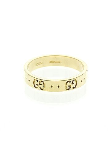 Gucci Gucci Icon Yellow Gold (18K) Fashion No Stone Band Ring Gold (view 2)