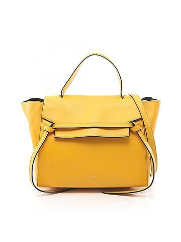 Céline Celine BELT BAG MINI - 2-way handbag, leather, women's, yellow. (view 1)