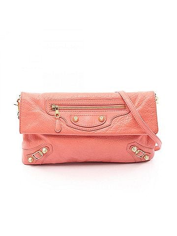 Balenciaga Balenciaga Giant Envelope 2-Way Second Bag Clutch Handbag Leather Women's Orange (view 1)