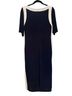 Glamour 95% Polyester 5% Spandex 95% Polyester 5% Spandex 100% Polyester Color Block Blue White Multi Color Casual Dress Size 16 - photo 2