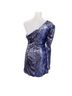 Bardot 100% Polyester 97% Polyester 3% Elastane Blue Cocktail Dress Size 4 - photo 2