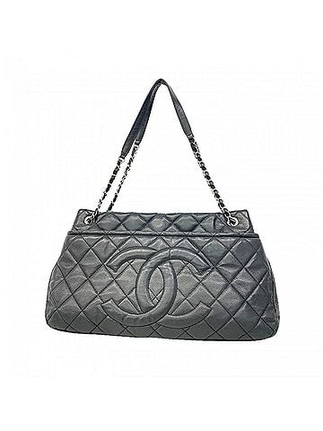 Chanel Chanel Tote Bag/Chain Tote, Matelassé Caviar Leather, Black, Women's (view 1)