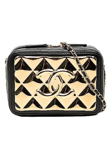 Chanel Mini CC Quilted Lambskin and Golden Plate Vanity Crossbody (view 1)
