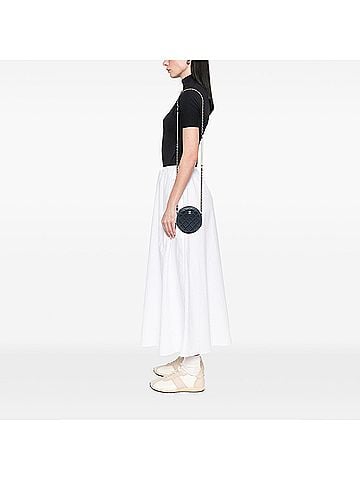 Chanel CC Quilted Iridescent Lambskin Pearl Round Clutch with Chain (view 2)