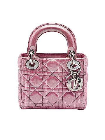 Dior Mini Iridescent Lambskin Cannage Lady Dior (view 1)