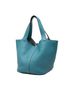 Hermès 100% Leather Blue Clemence Picotin 22 One size - photo 3