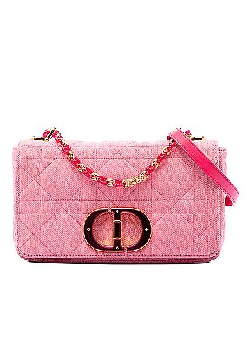 Dior Medium Denim Macrocannage Caro Bag (view 1)